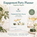 Engagement Party Planner Printable 3 Month Checklist Budget Guest List PDF and Editable Word