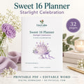 Sweet 16 Party Planner: Starlight Celebration 6-Month Checklist (PDF + Word)